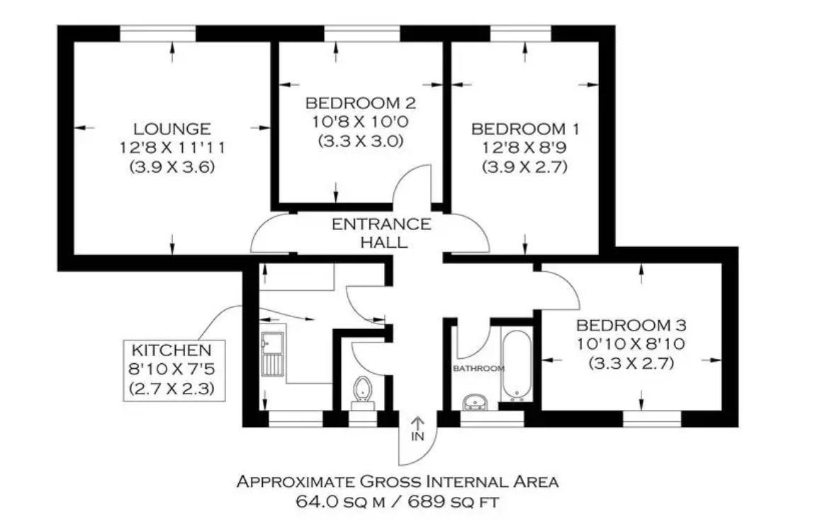 Floorplan of Munden House, Bromley High Street, Bow, London, E3 3BE